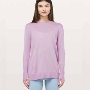 Lululemon Still at Ease Pullover Cashmere Lightweight Popover Flowy Sweater